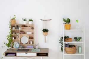 decorar estanteria salon